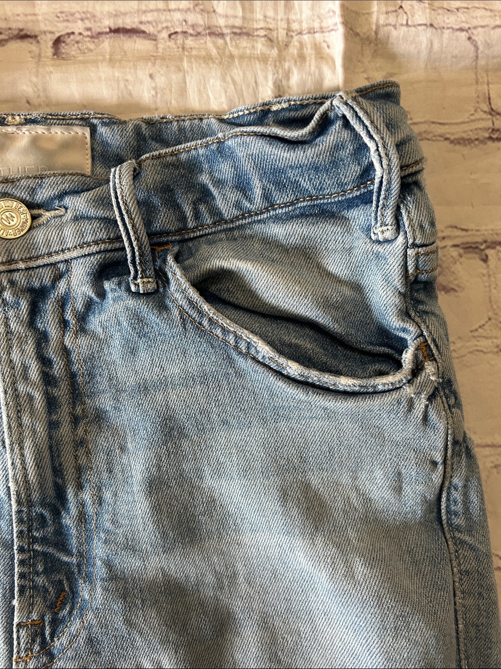 MOTHER SUPERIOR The Hustler Ankle Jeans I Confess Wash Size 28 Straight - Picture 7 of 10